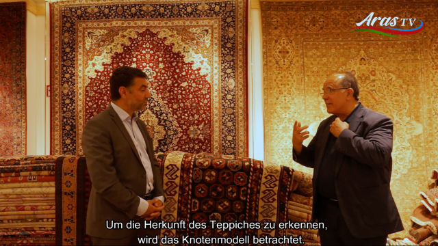 In dieser Folge von Aras TV dreht sich alles um die traditionelle Teppichknüpfung aus dem Kaukasus: Woher genau kommen die handgeknüpften Teppiche? Welche Knüpfarten gibt es? Und welche Bedeutung haben die verschiedenen Muster?